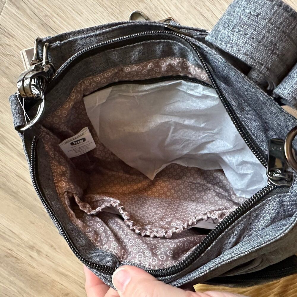 Lug Samba Crossbody Purse Heather Gray NEW NWT - Picture 5 of 10